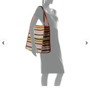 NWT Rebecca Minkoff multicolor perforated tote bag